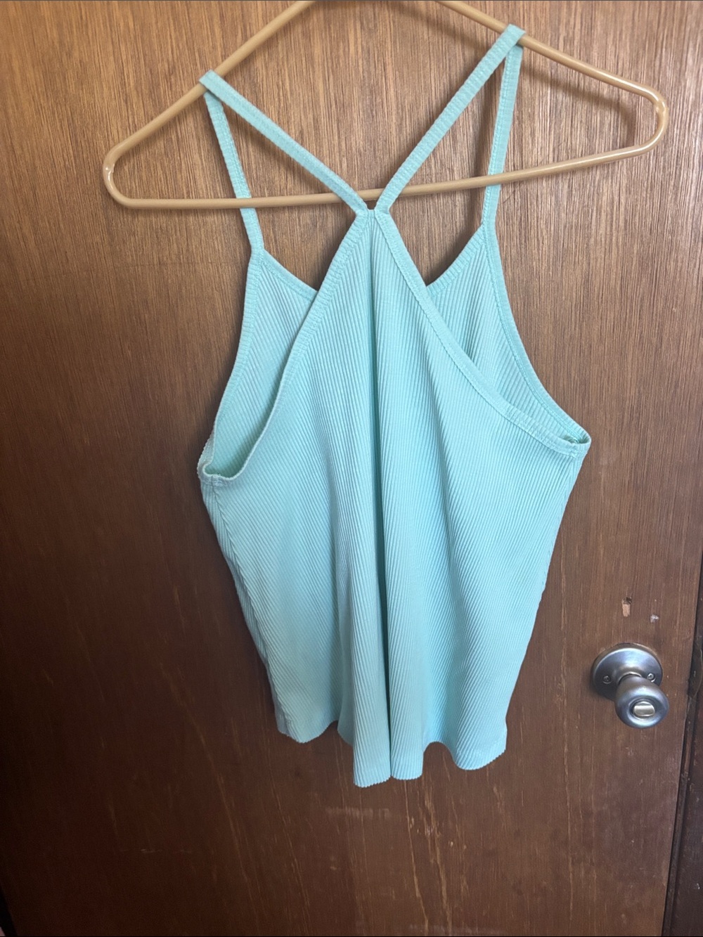UNIONBAY Light Aqua Ribbed Racerback Cami - Picture 2 of 2